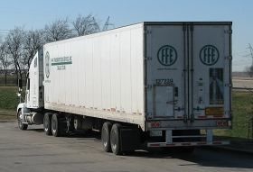 FFE Transport truck from behind