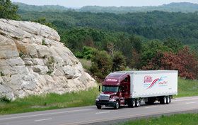 Millis truck in the mountains