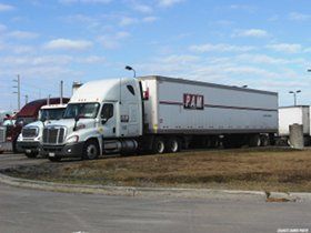 PAM Transport truck parked