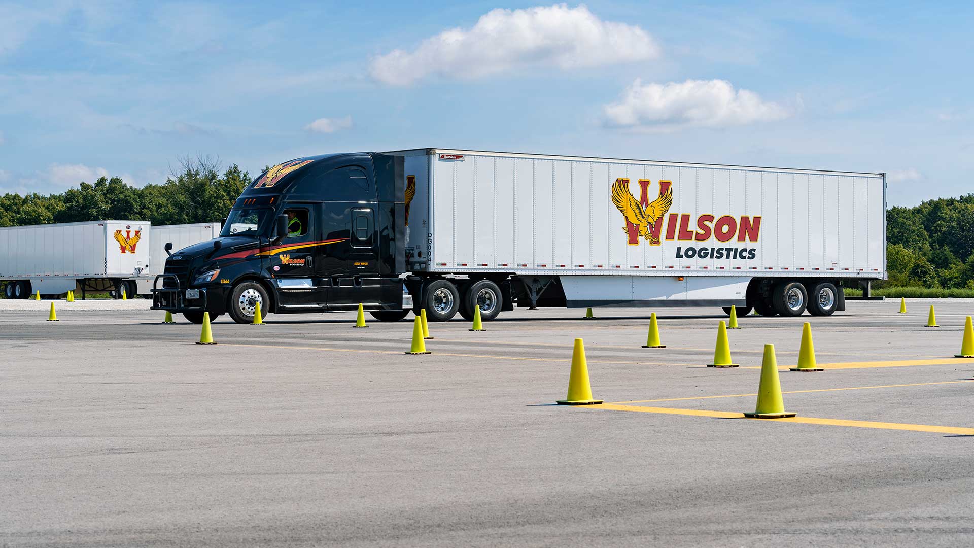 Wilson Logistics truck for paid cdl training