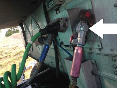 air brake lines connecting the tractor to trailer checked for pre-trip inspection