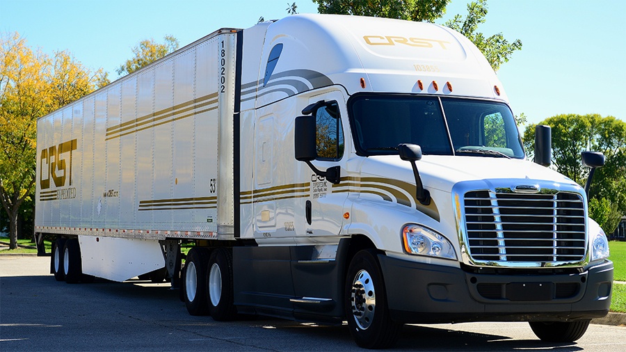 CRST trucking paid cdl training truck