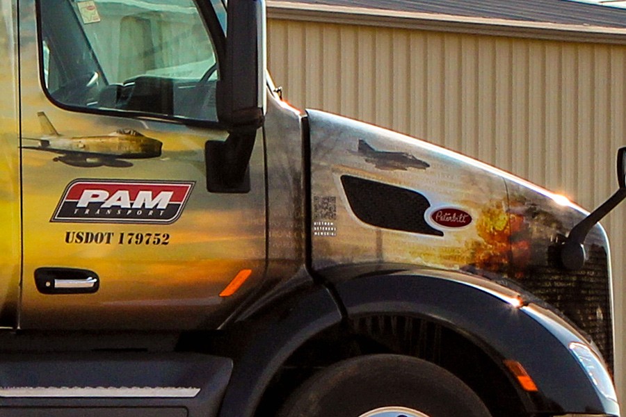 PAM Transport paid CDL training truck